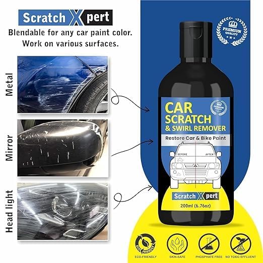 Car Body Scratch Remover for All Colors (Pack of 2)