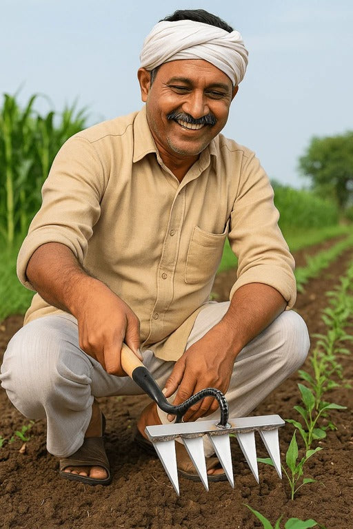 Powerful 5-Teeth Garden Tool for Effortless Weeding 🌿