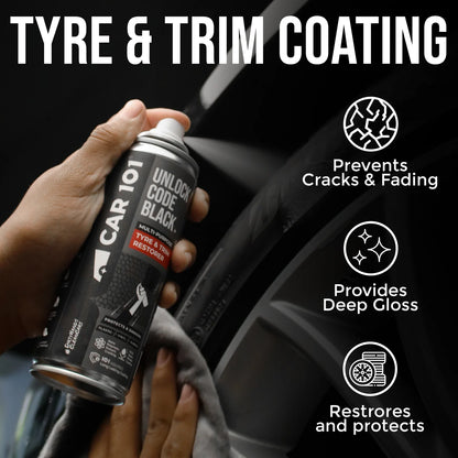 CAR101 Tyre & Trim Restorer Spray Coating ( pack of 2)
