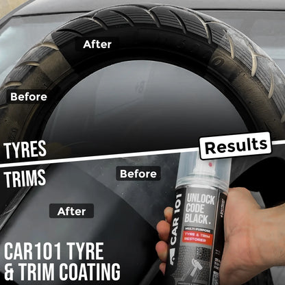 CAR101 Tyre & Trim Restorer Spray Coating ( pack of 2)