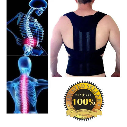 Adjustable Back Support Belt for Posture Correction and Pain Relief (Men and Women)