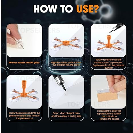 Glass Crack Repair Kit