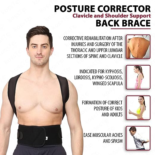 Adjustable Back Support Belt for Posture Correction and Pain Relief (Men and Women)