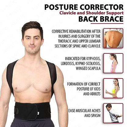 Adjustable Back Support Belt for Posture Correction and Pain Relief (Men and Women)