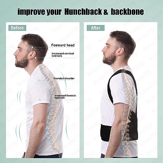 Adjustable Back Support Belt for Posture Correction and Pain Relief (Men and Women)