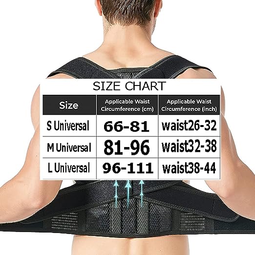 Adjustable Back Support Belt for Posture Correction and Pain Relief (Men and Women)