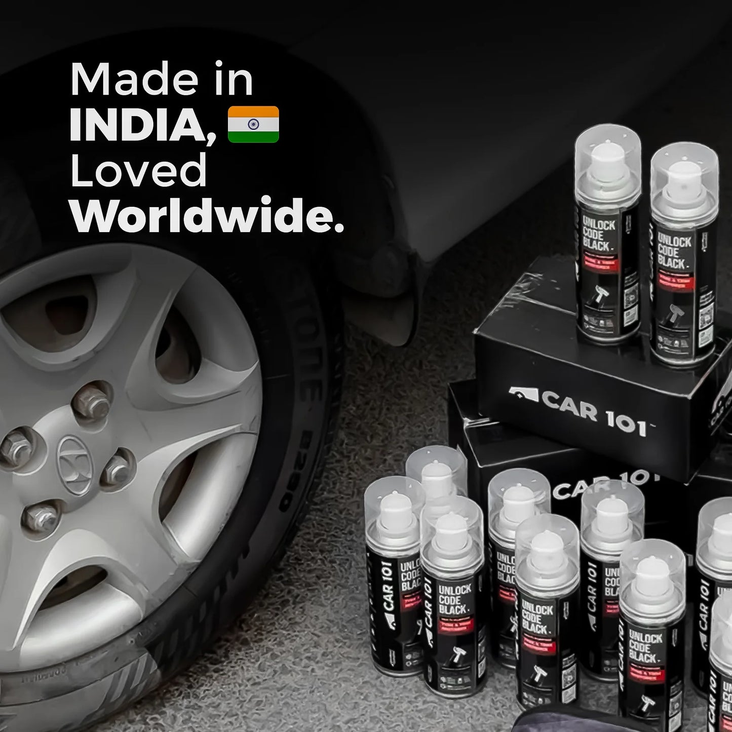 CAR101 Tyre & Trim Restorer Spray Coating ( pack of 2)