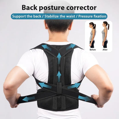 Adjustable Back Support Belt for Posture Correction and Pain Relief (Men and Women)