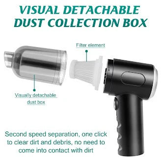 3-in-1 Air Duster & Vacuum Cleaner – Wireless & Powerful