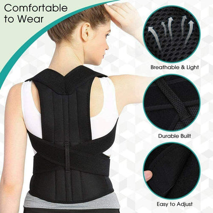 Adjustable Back Support Belt for Posture Correction and Pain Relief (Men and Women)